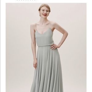 BHLDN mint bridesmaid dress